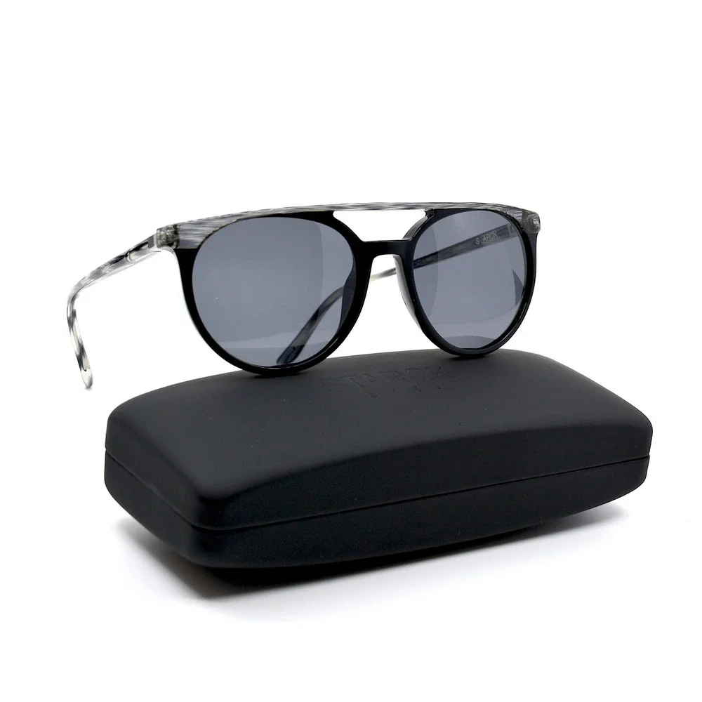 NEW STARCK SH5020 0001/81 BLACK GREY POLARIZED AUTHENTIC SUNGLASSES